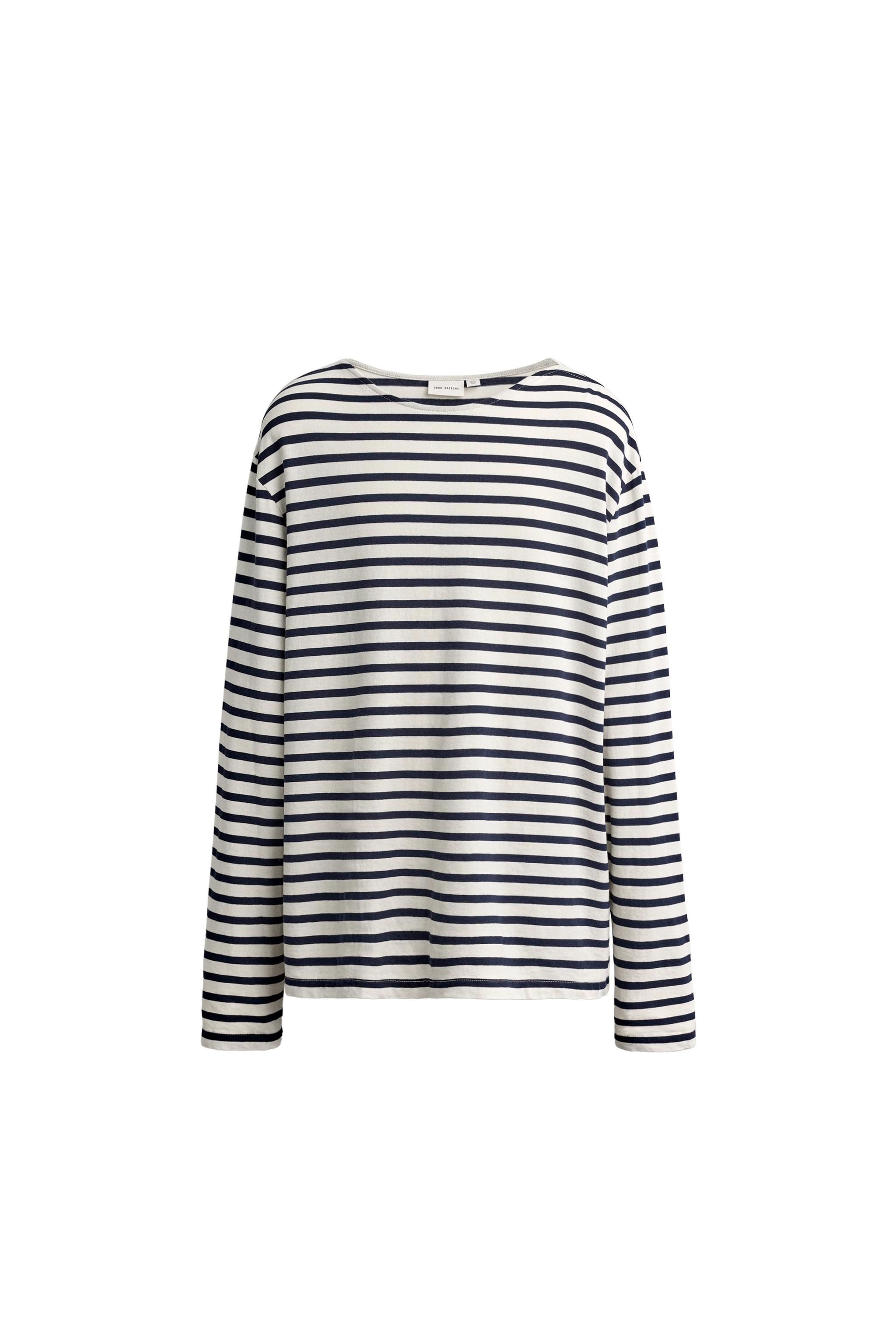 STRIPED JACQUARD RELAXED T-SHIRT